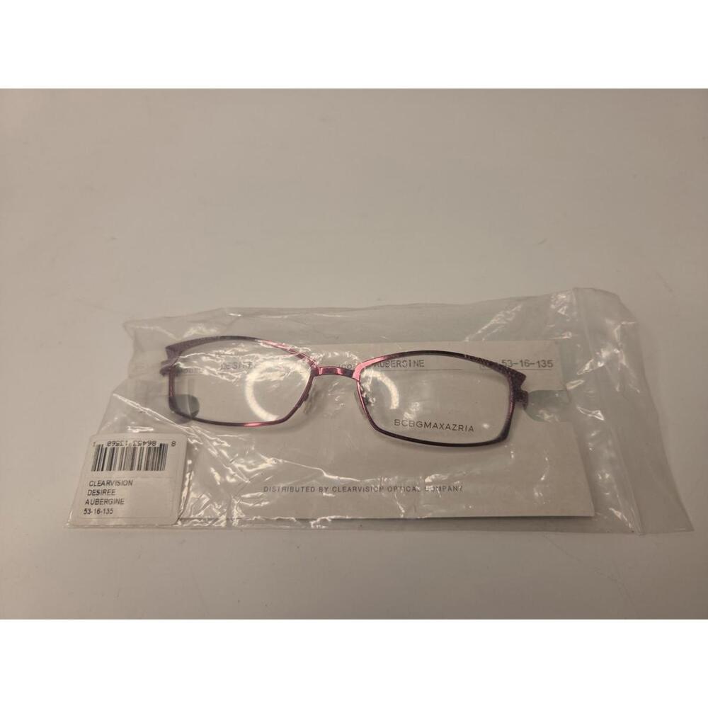 BCBG MAXAZRIA - CARINA 53/16/135 AUBERGINE - NEW Authentic WOMEN EYEGLASSES